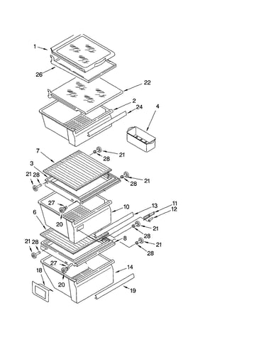 Refrigerator shelf