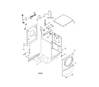Kenmore 11042824200 top and cabinet diagram