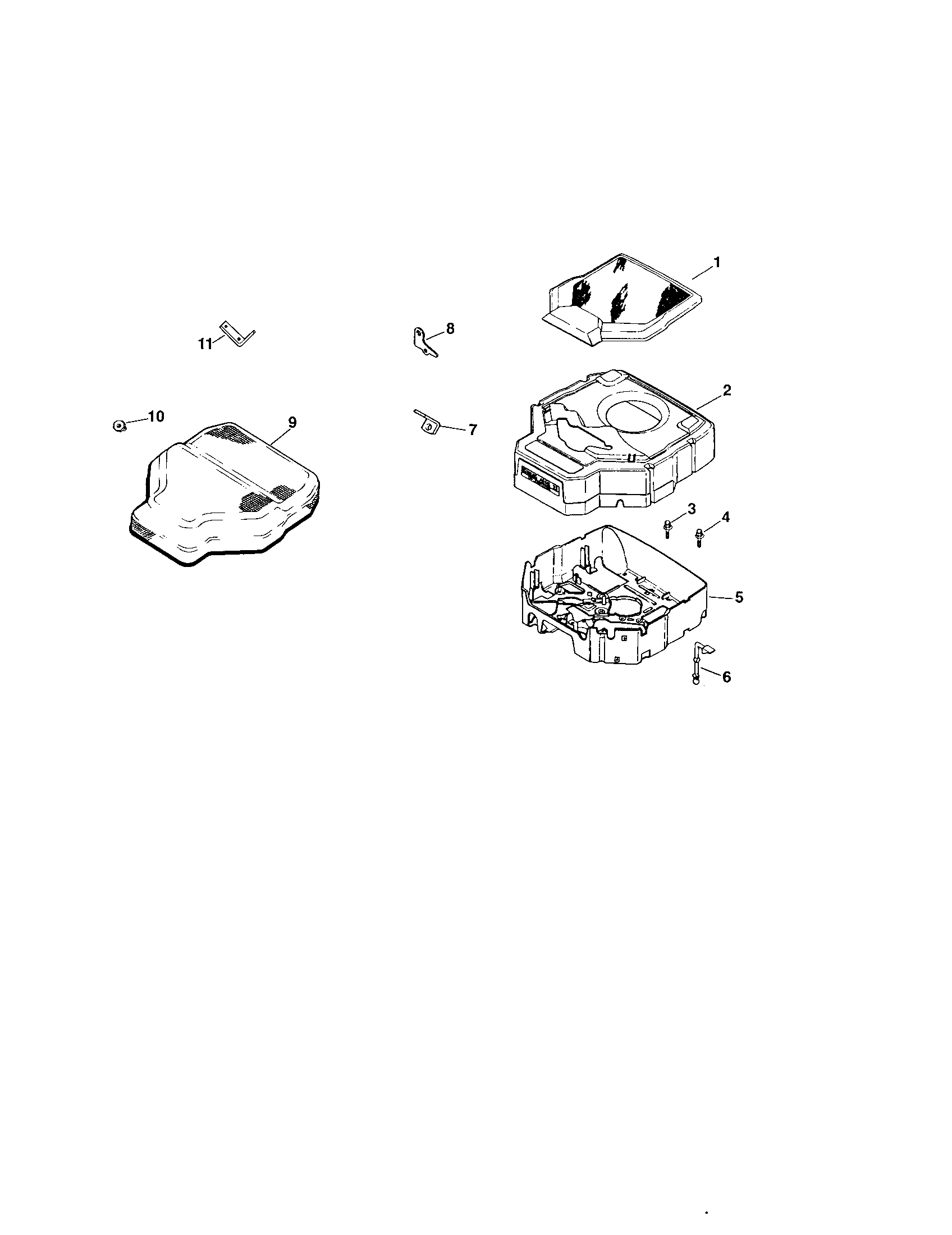 Blower housing and baffles