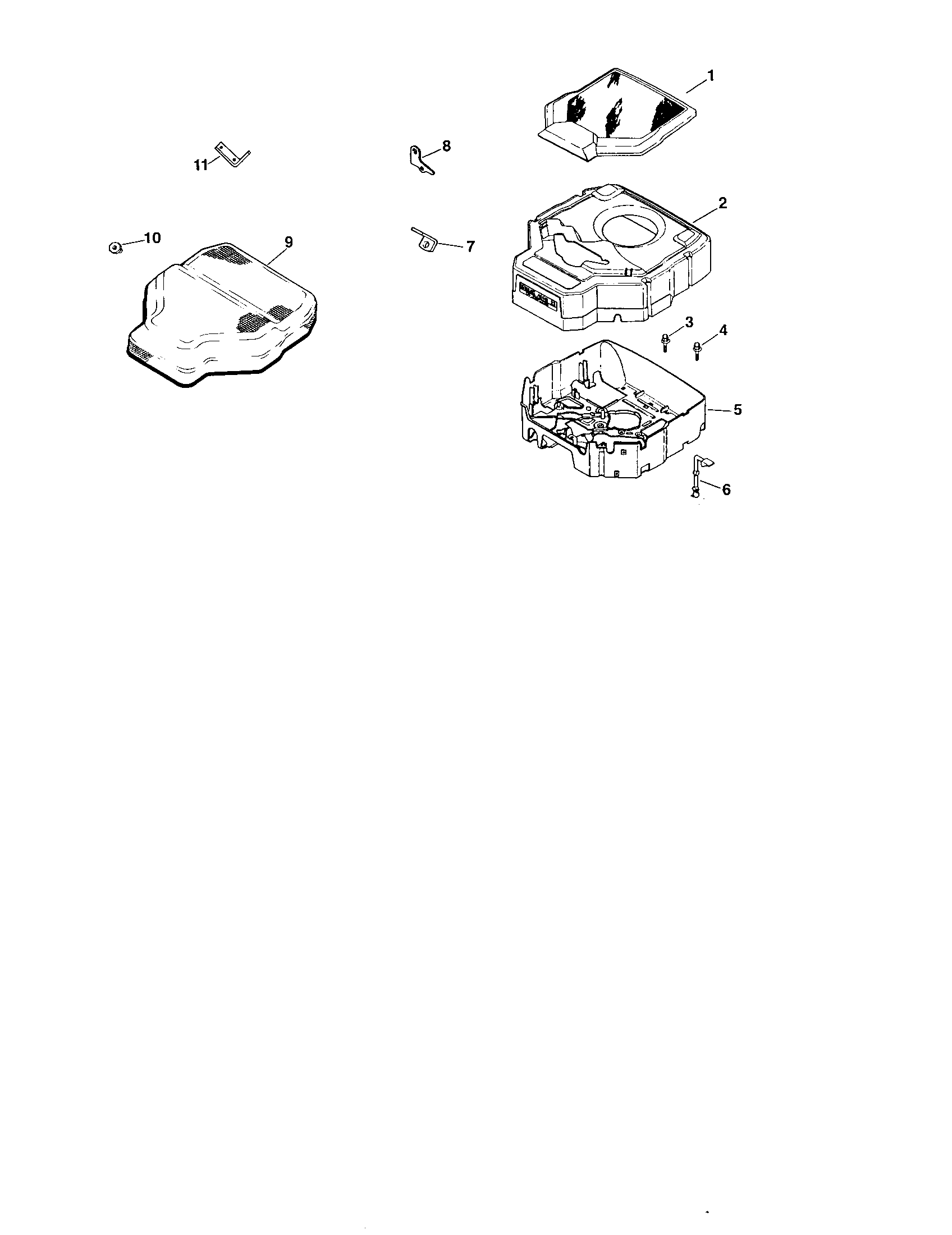 Blower housing and baffles