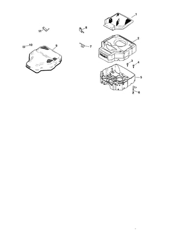 Blower housing and baffles