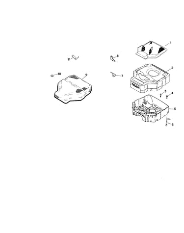 Blower housing and baffles