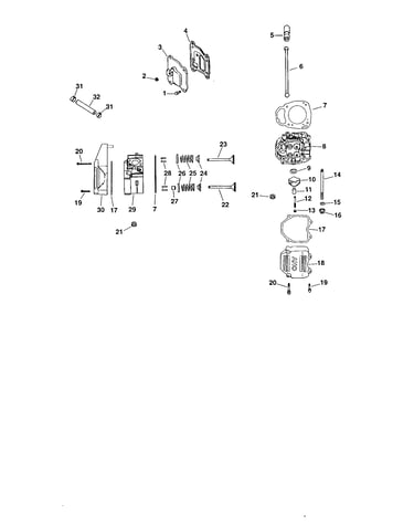 Head/valve/breather