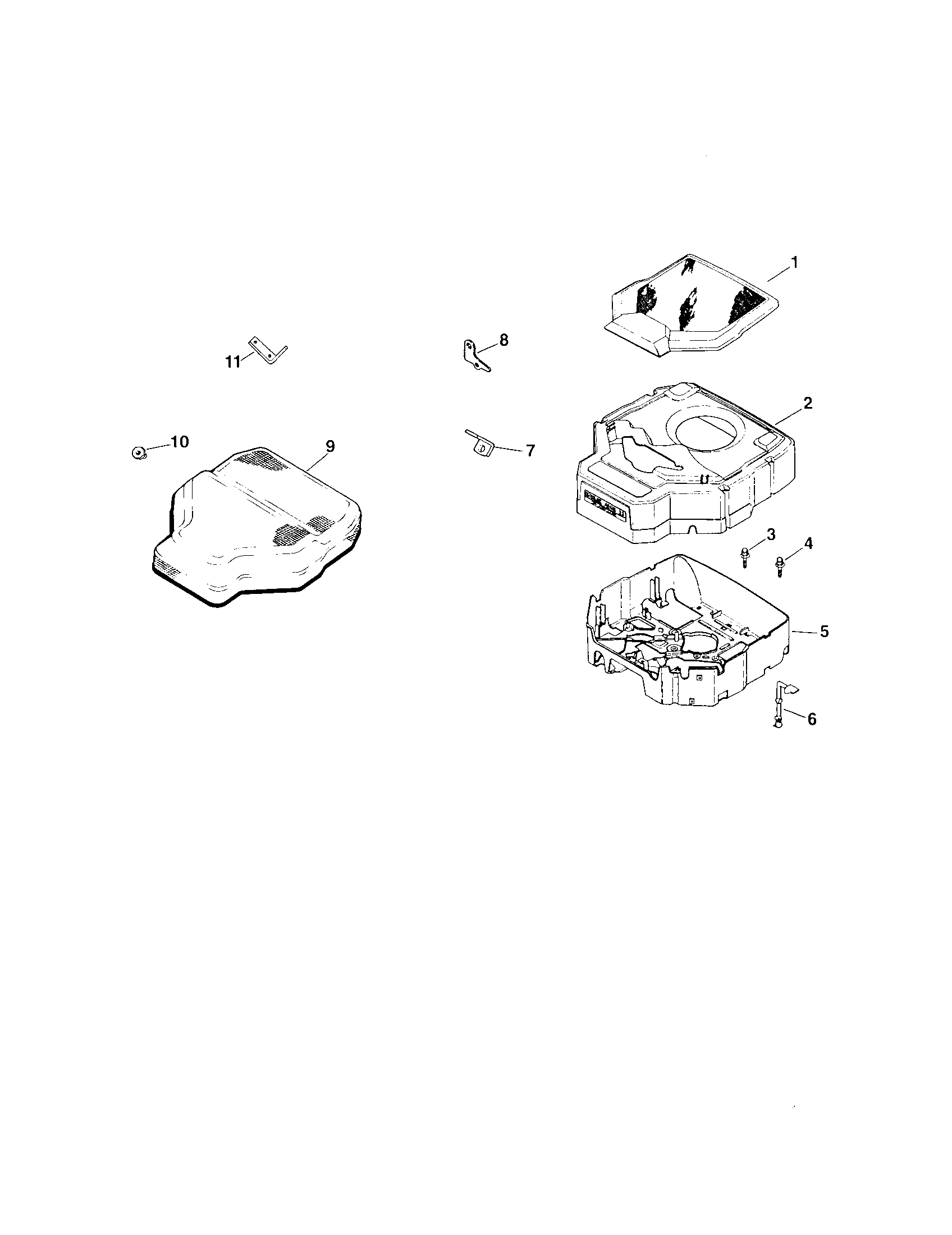Blower housing and baffles