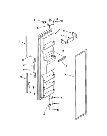Freezer door
