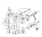 Singer 719 401 TYPE HOOK arm shift and head end diagram