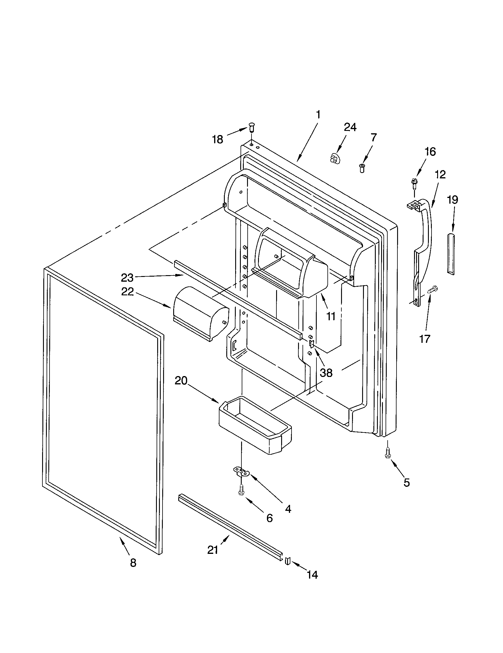 REFRIGERATOR DOOR