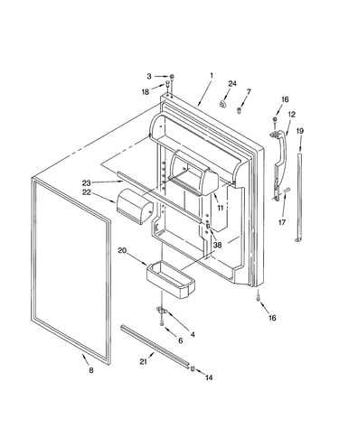 Refrigerator door
