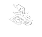 Kenmore Elite 11092966101 washer top and lid diagram