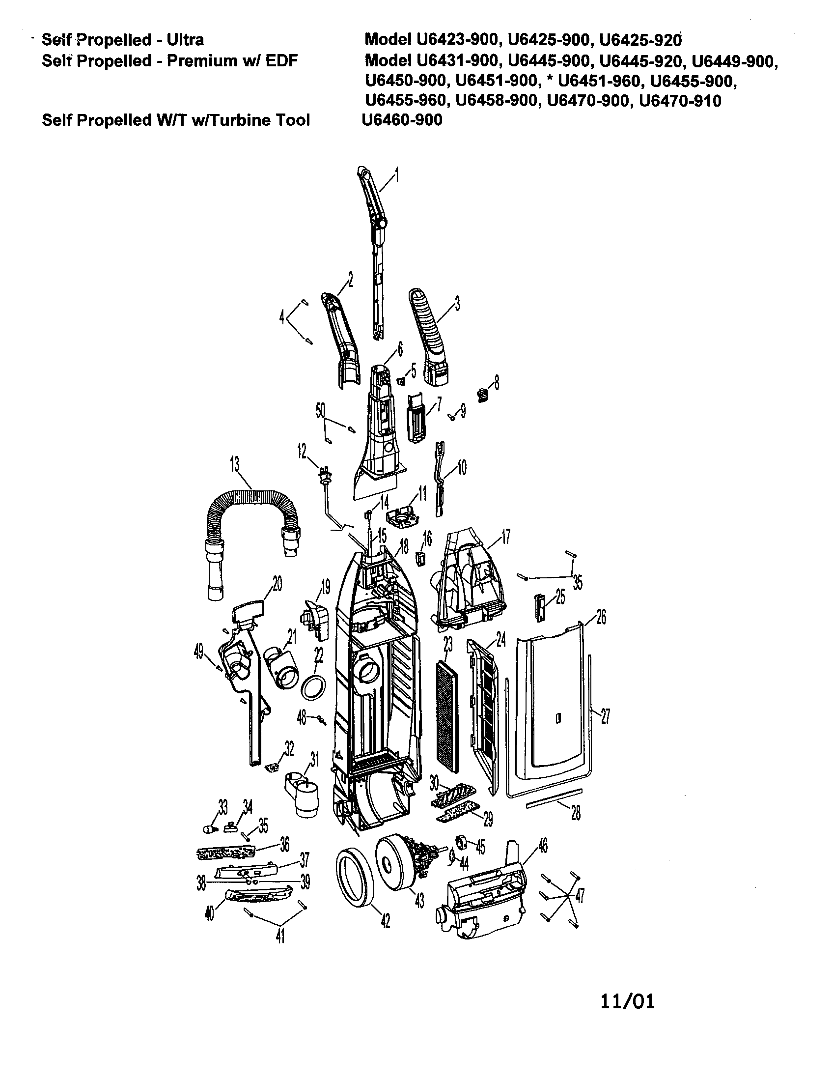 HANDLE, HOUSING, AND MOTOR