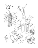 Dust compartment and motor