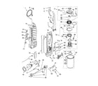 Kenmore 11631720000 dust compartment and motor diagram