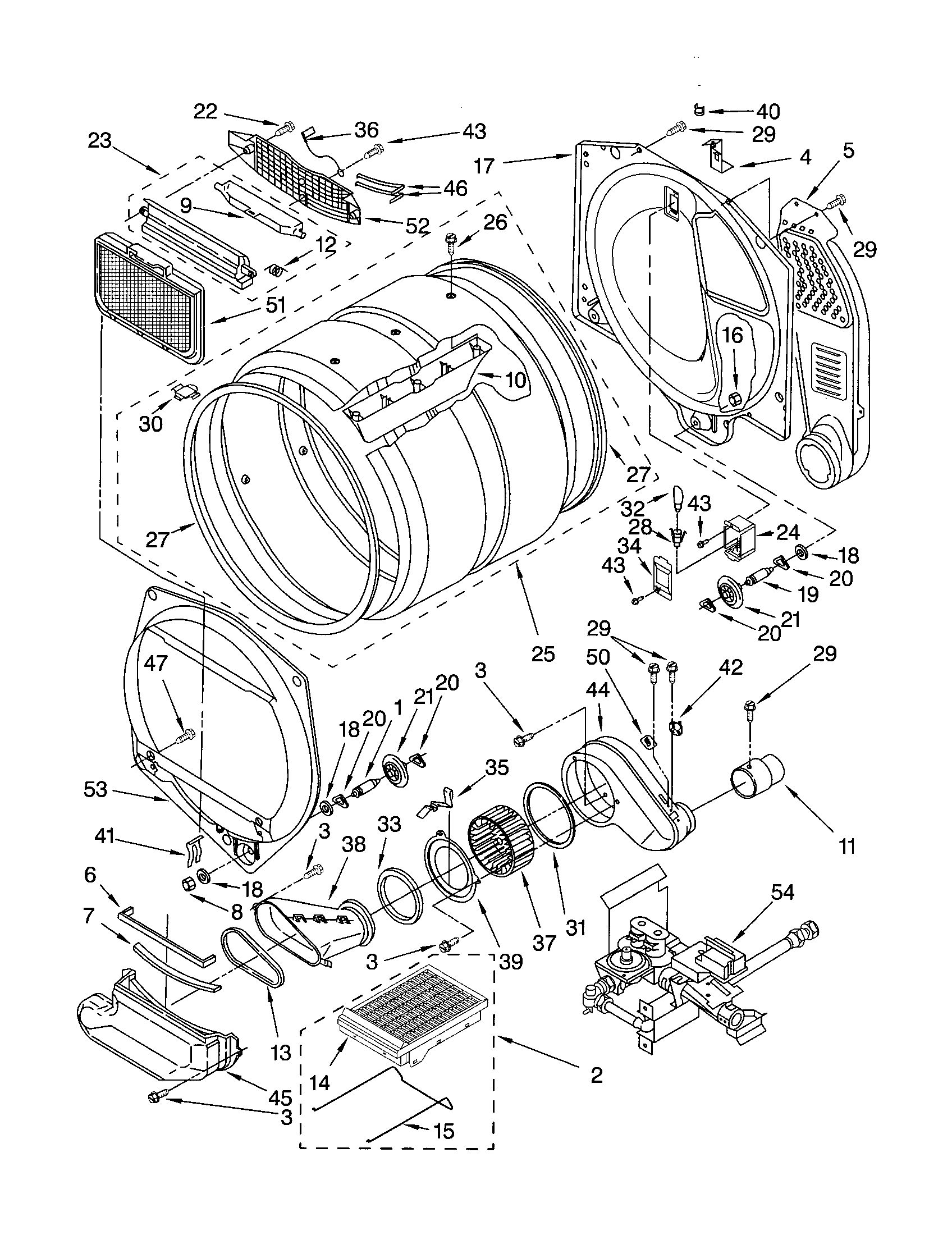 Dryer bulkhead
