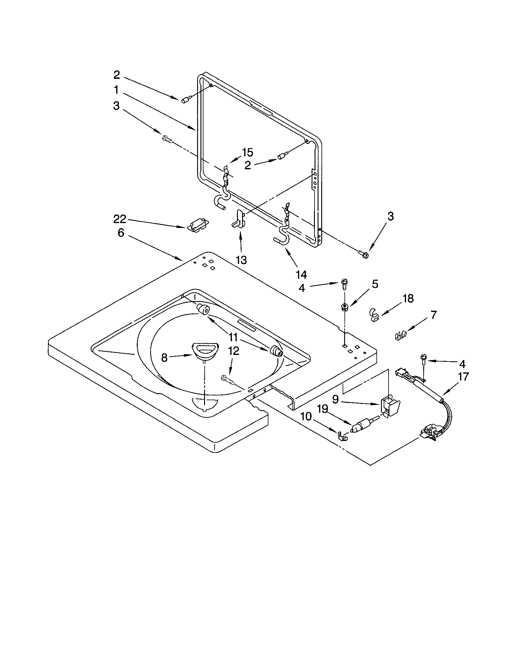 Washer top lid
