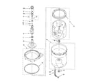 Kenmore 11092972101 agitator, basket and tub diagram