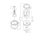 Kenmore 11013202200 agitator/basket/tub diagram