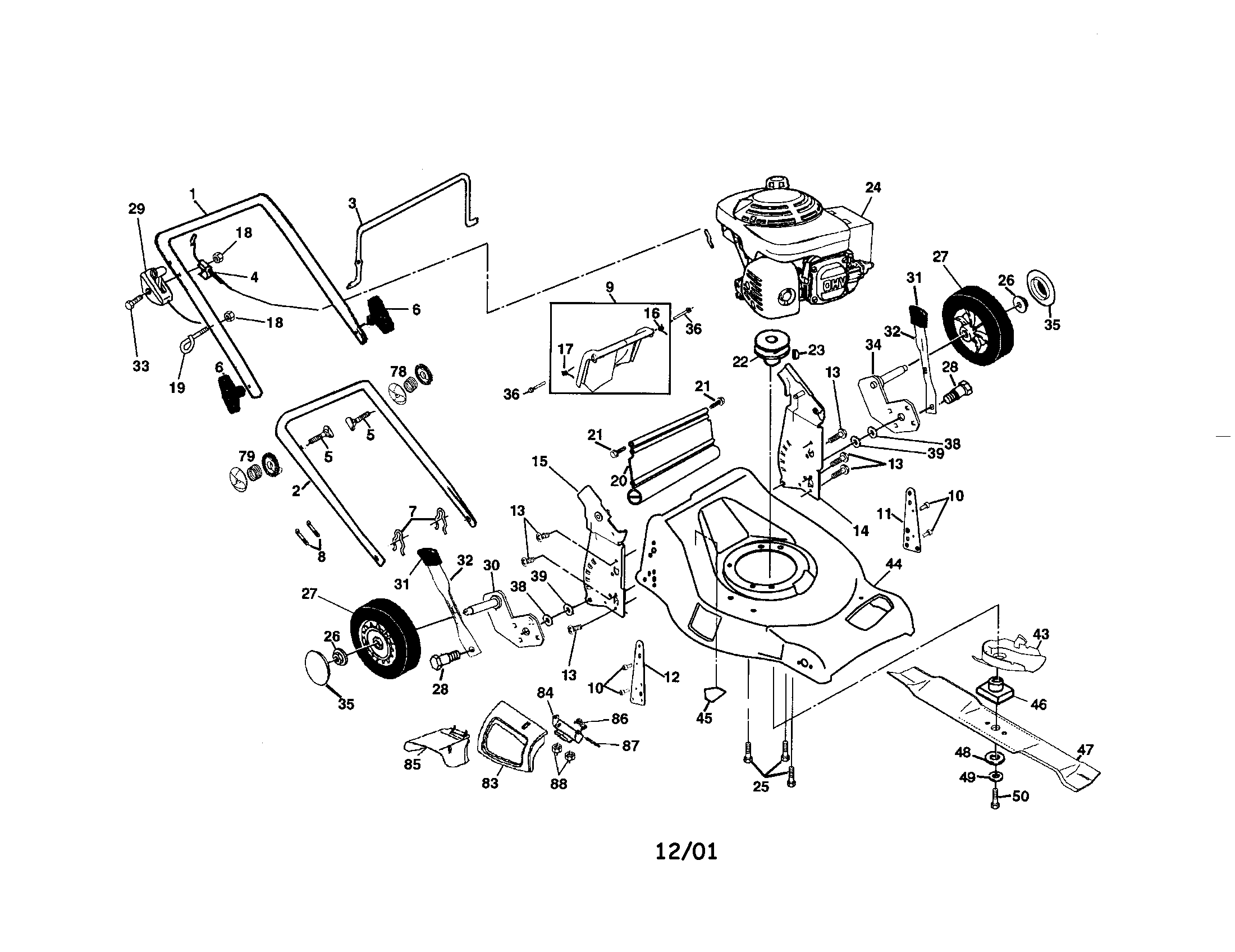 Rotary lawn mower