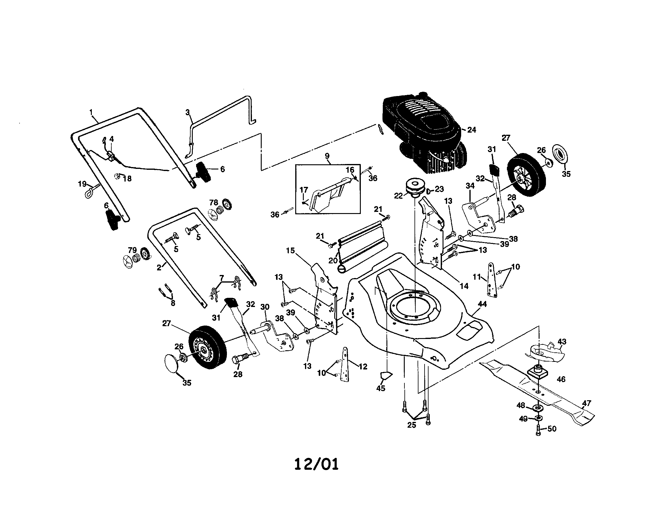 Rotary lawn mower