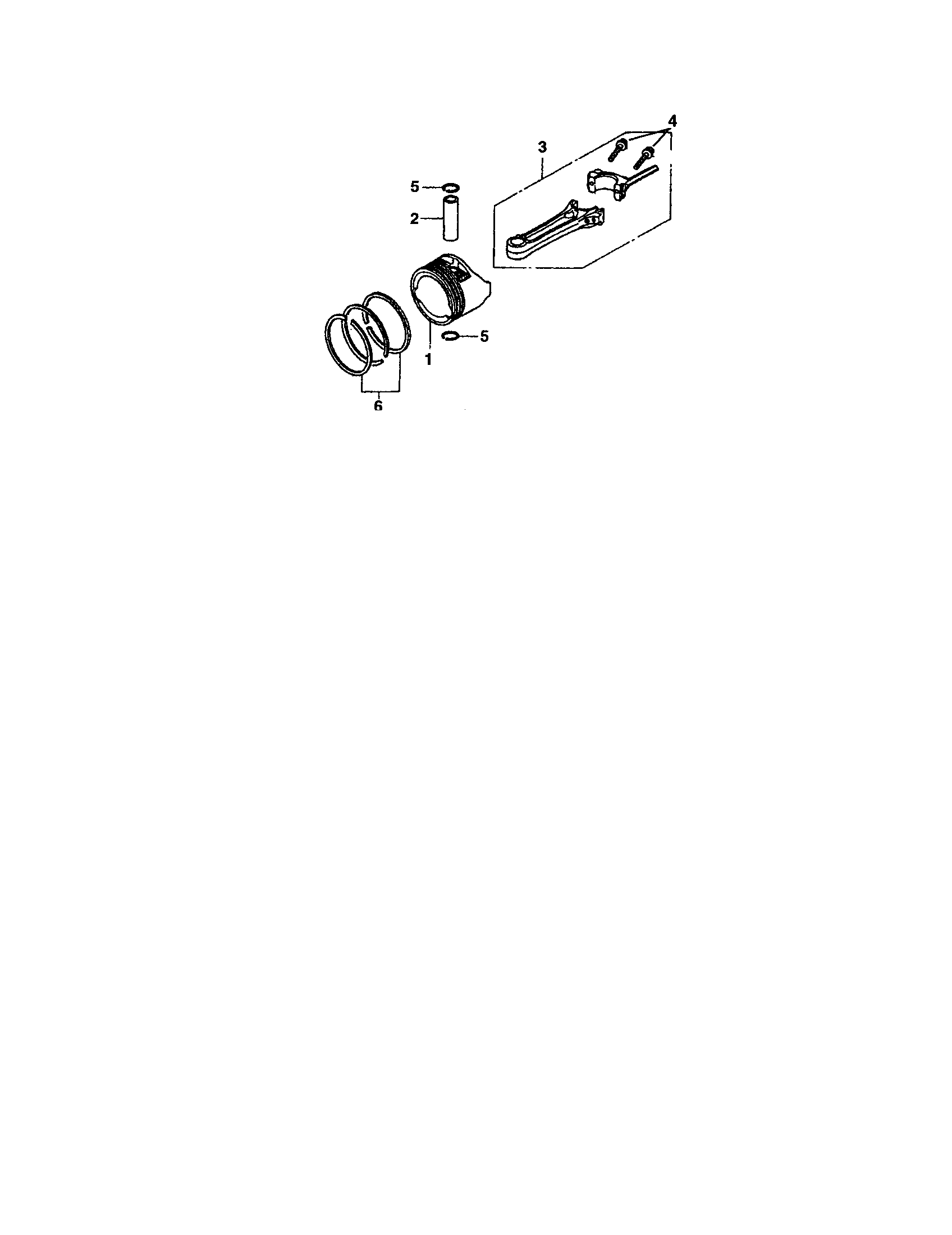 Piston connecting rod