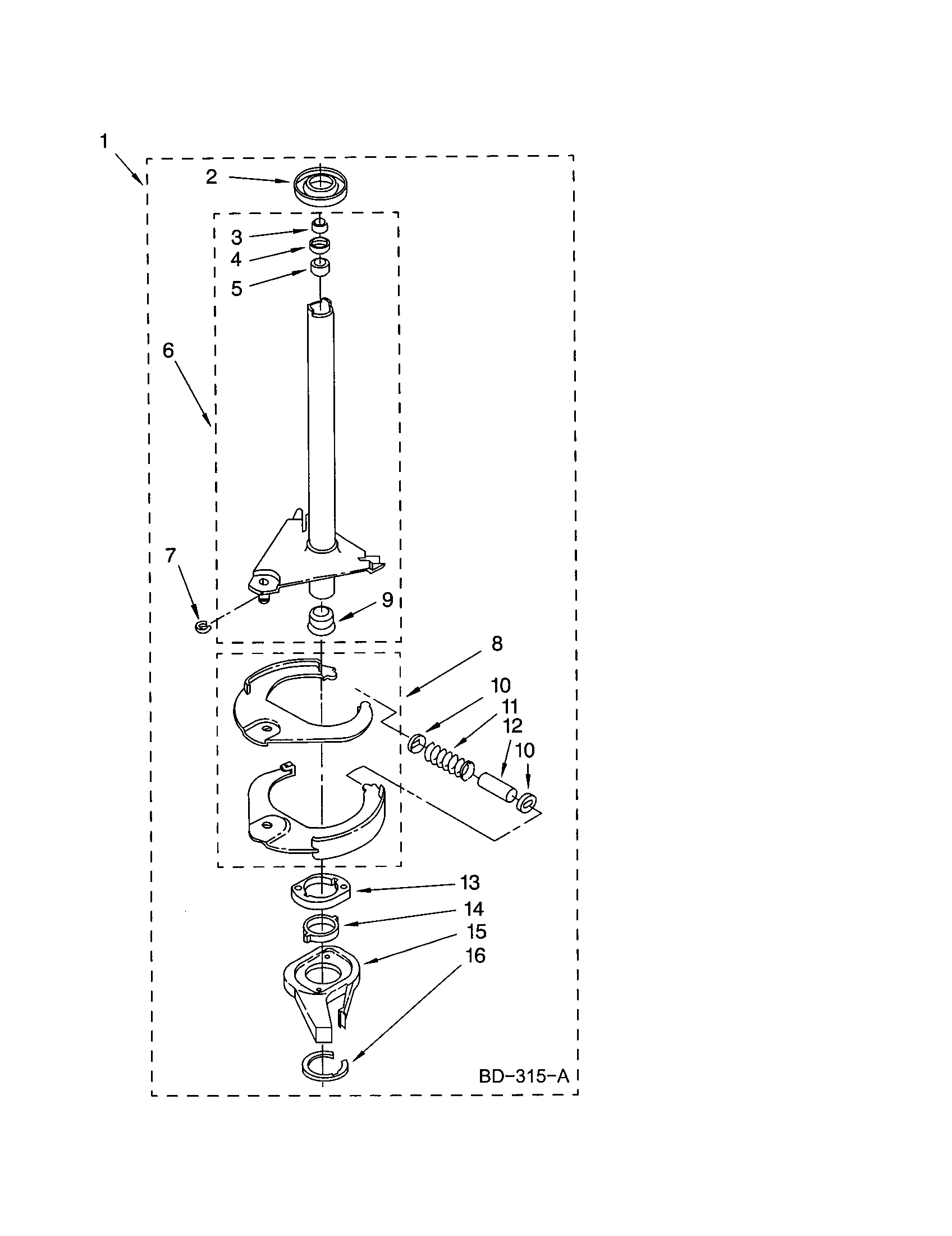Brake and drive tube