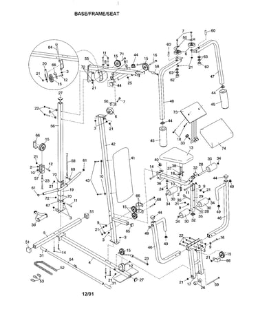 Base/frame/seat