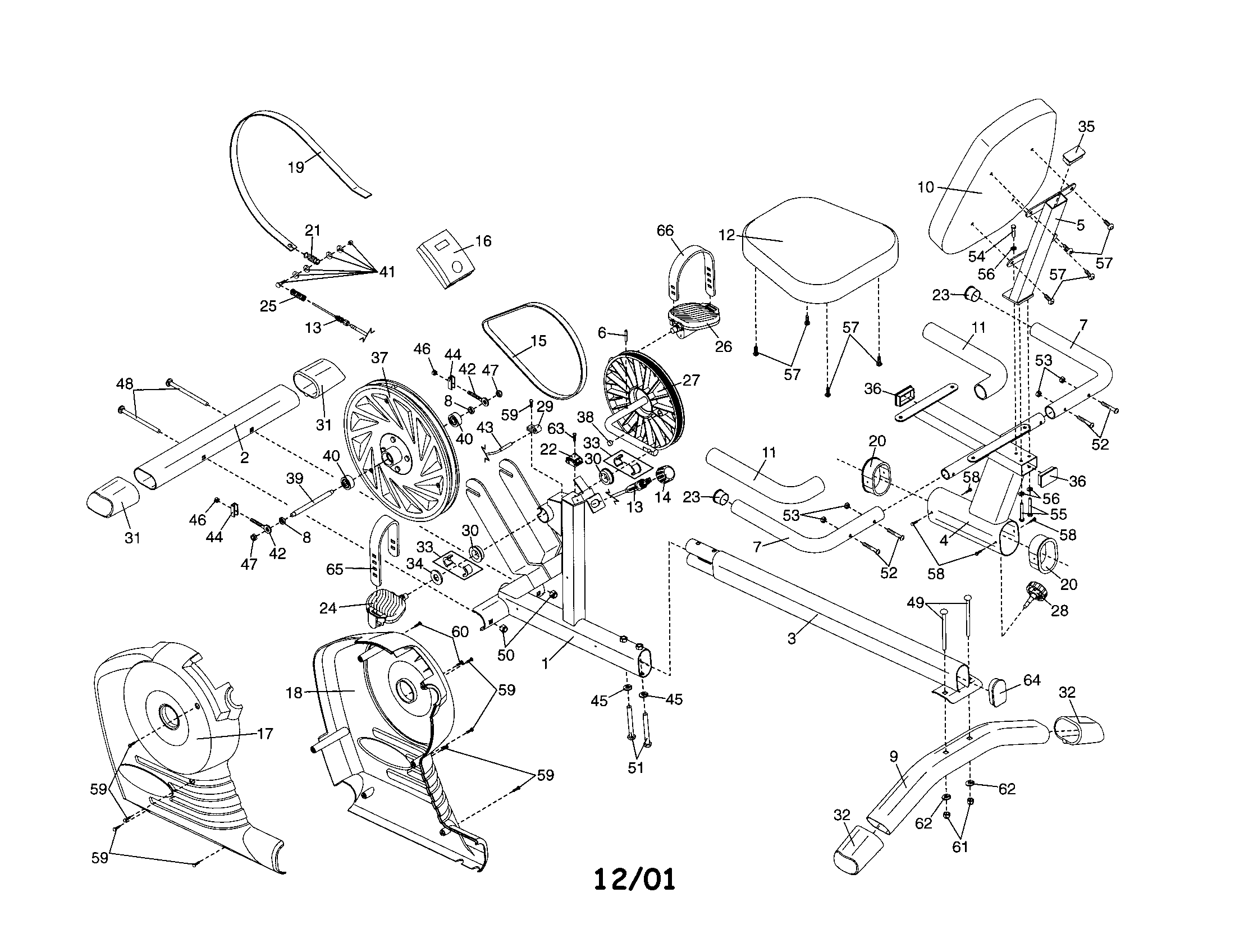 Frame/seat/console base
