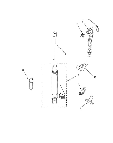 Hose and attachment