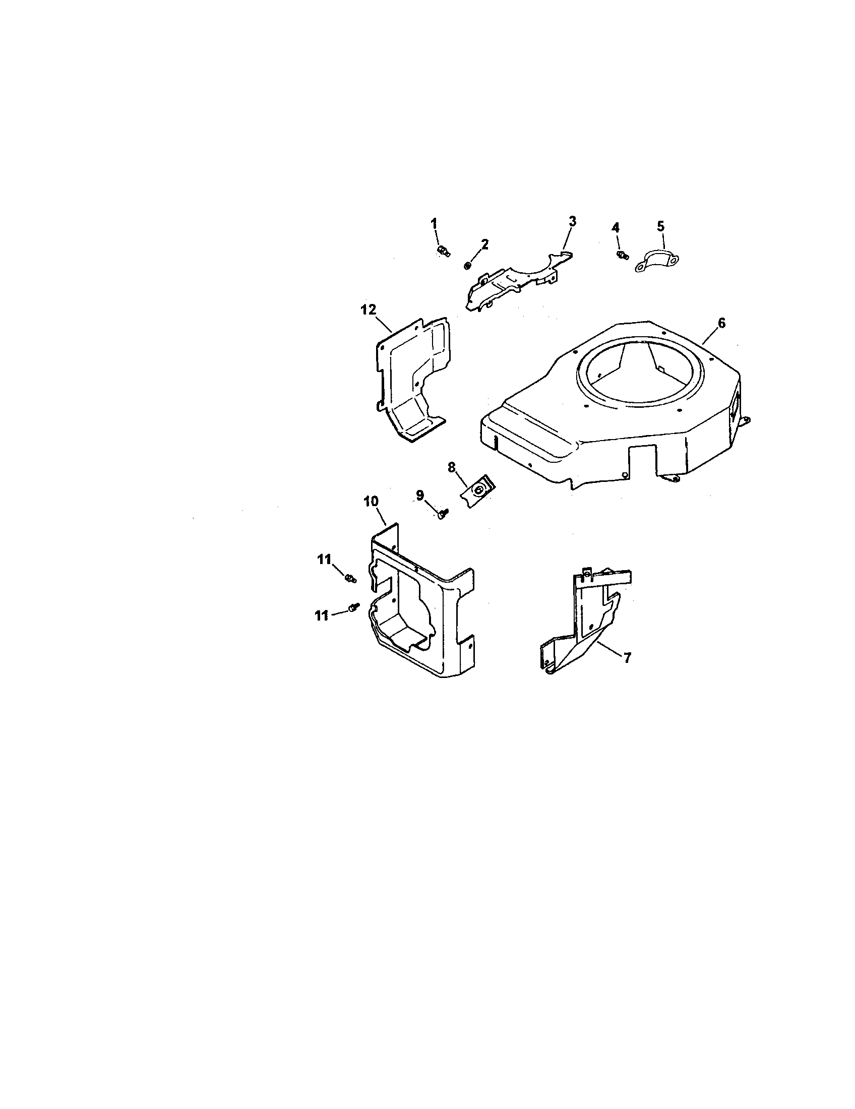 BLOWER HOUSING AND BAFFLES