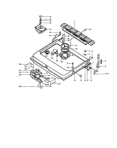 Door and latch unit