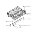 Upper rack and track unit