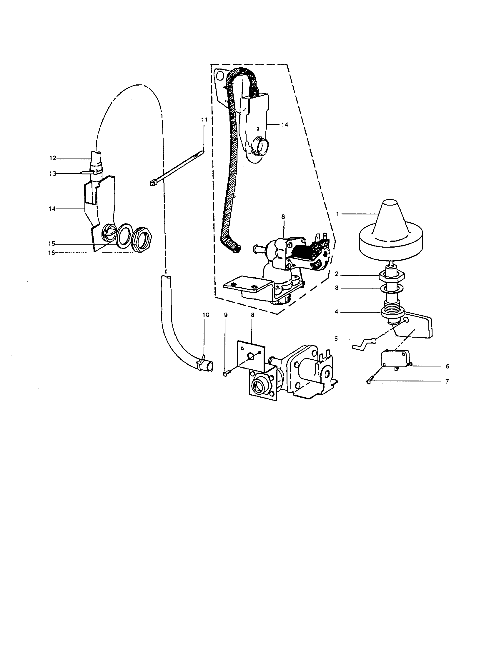 Fill and overfill unit