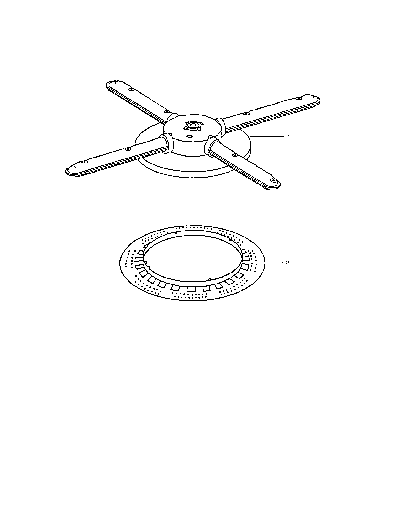 LOWER WASH ARM AND STRAINER