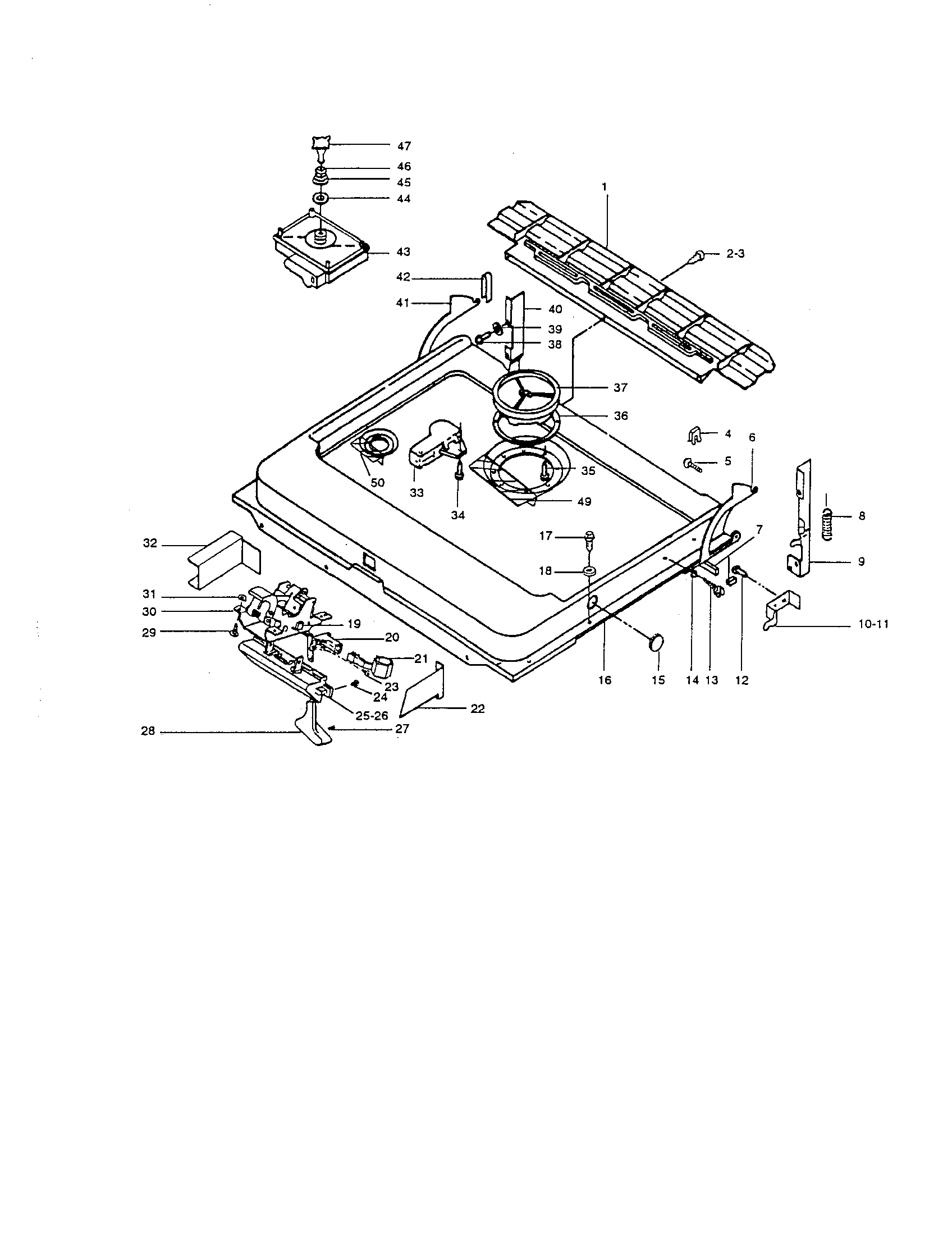 Door and latch unit