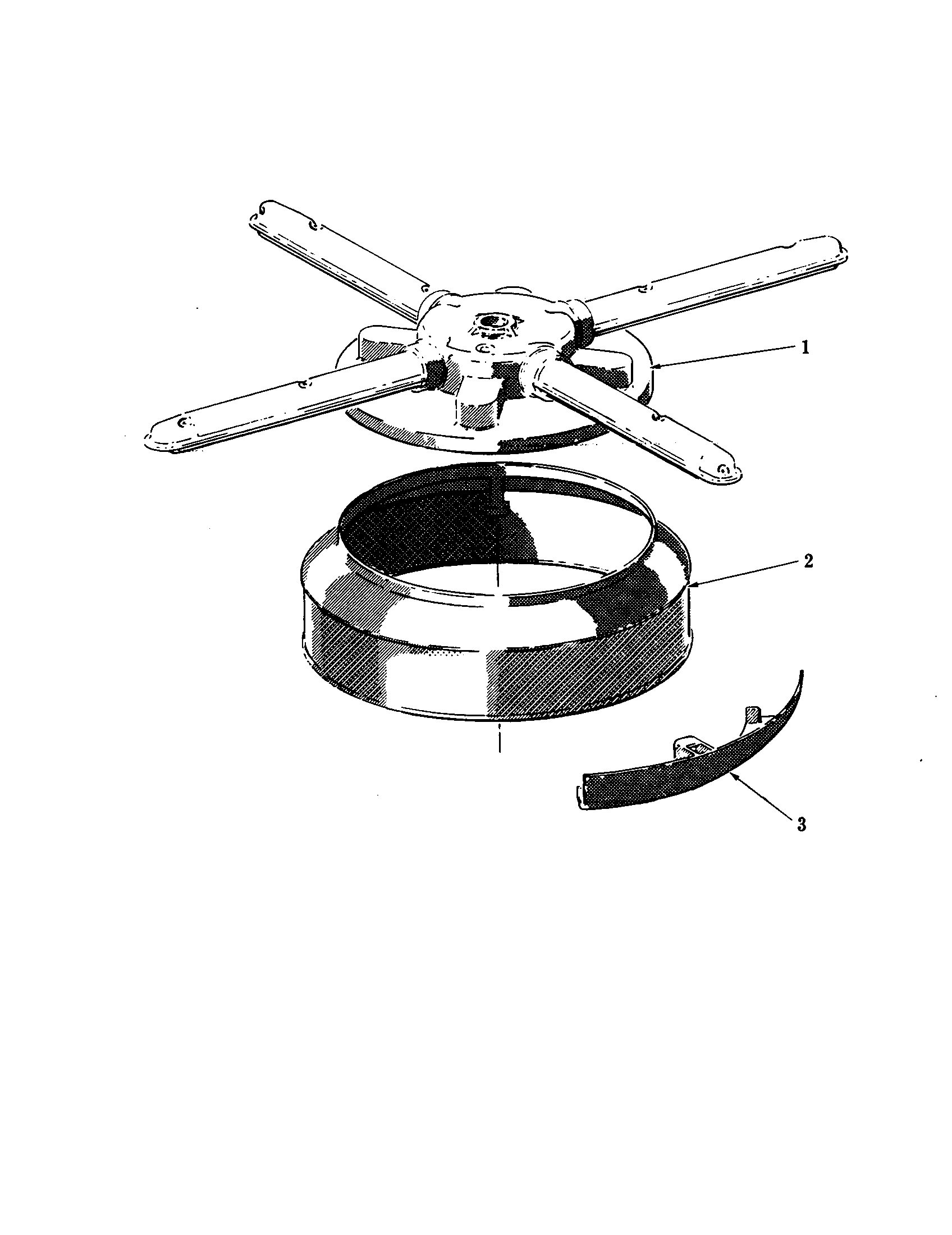 LOWER WASH ARM AND STRAINER