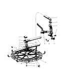 Upper wash/rinse unit