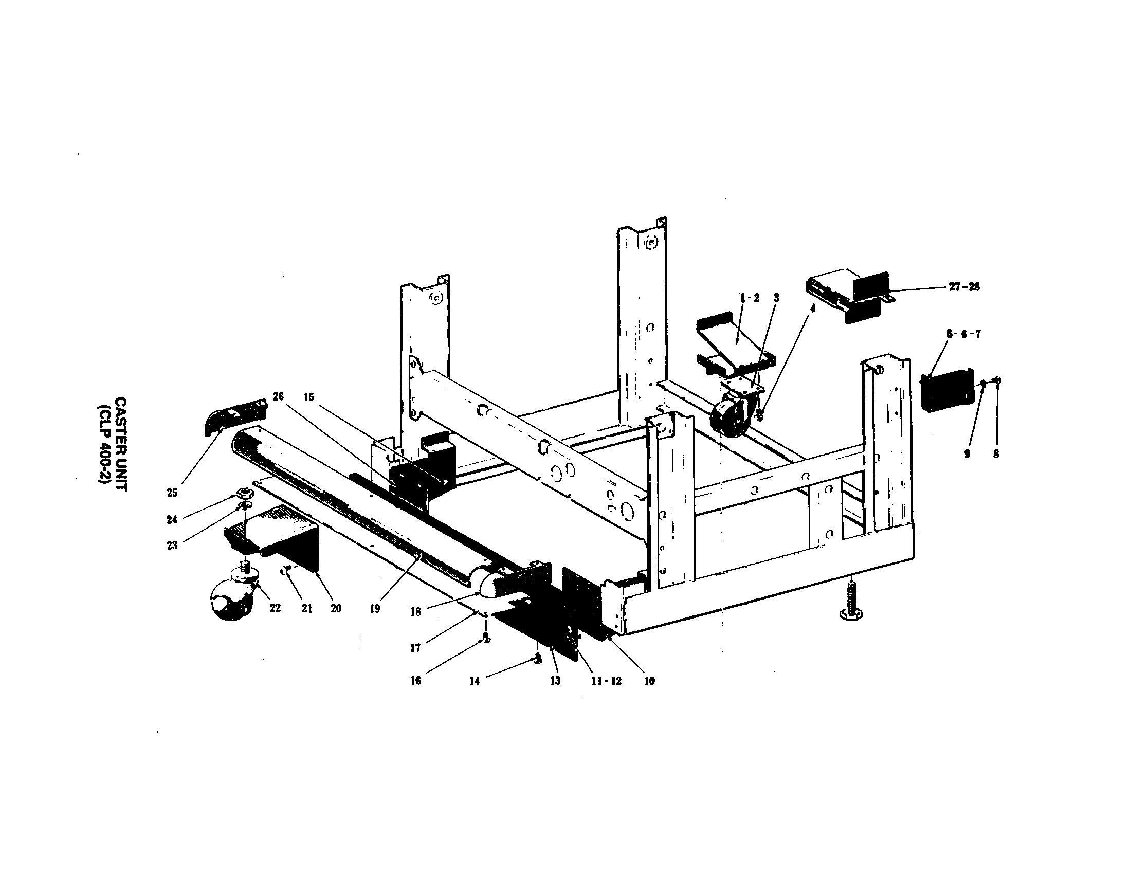 CASTER UNIT (CLP 400-2)