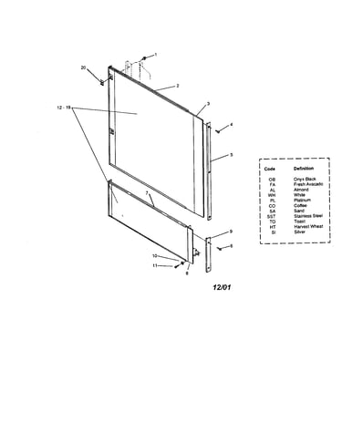 Front panel unit