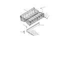 InSinkErator CLP400-4 upper rack and track diagram