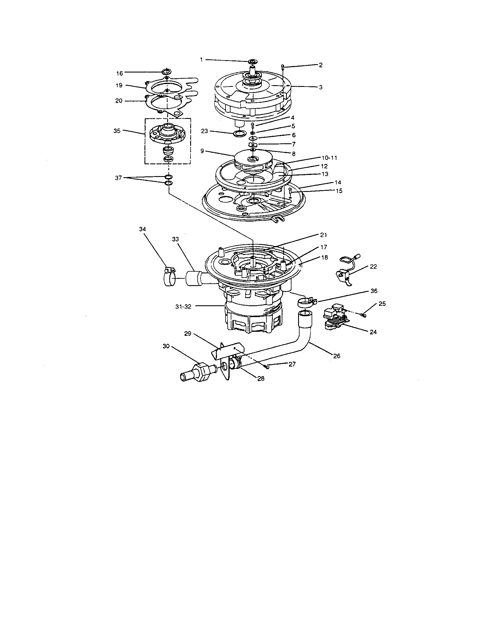 Wash and disposer/drain pump