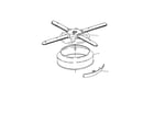 InSinkErator CL2000-3 lower wash arm and strainer diagram