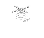 InSinkErator CL3300-1 lower wash arm and strainer diagram