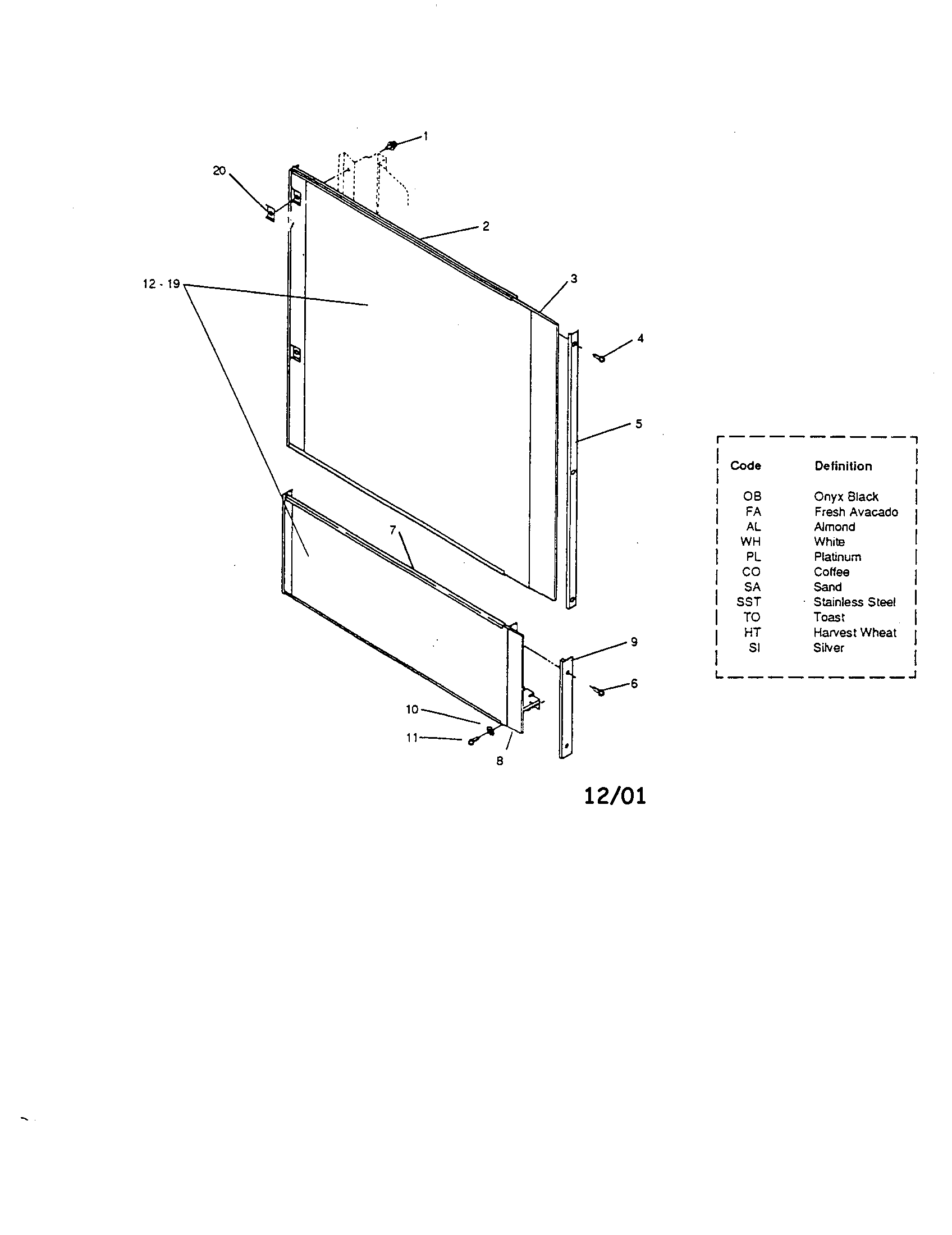 Front panel unit