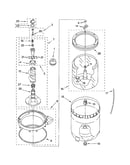 Agitator, basket and tub