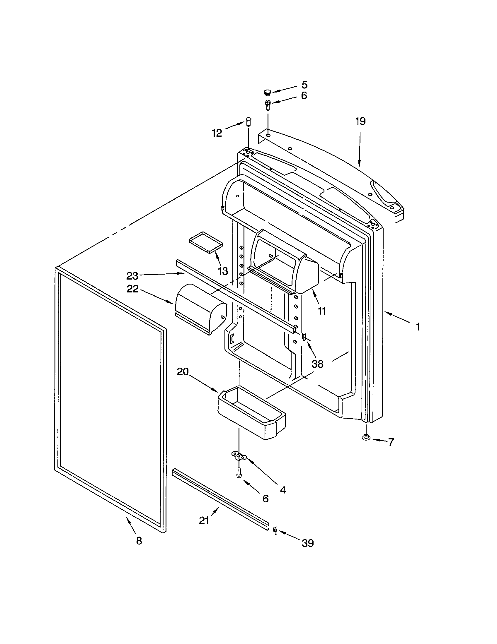 REFRIGERATOR DOOR