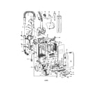 Hoover U5462-900 handle/hose/motor diagram