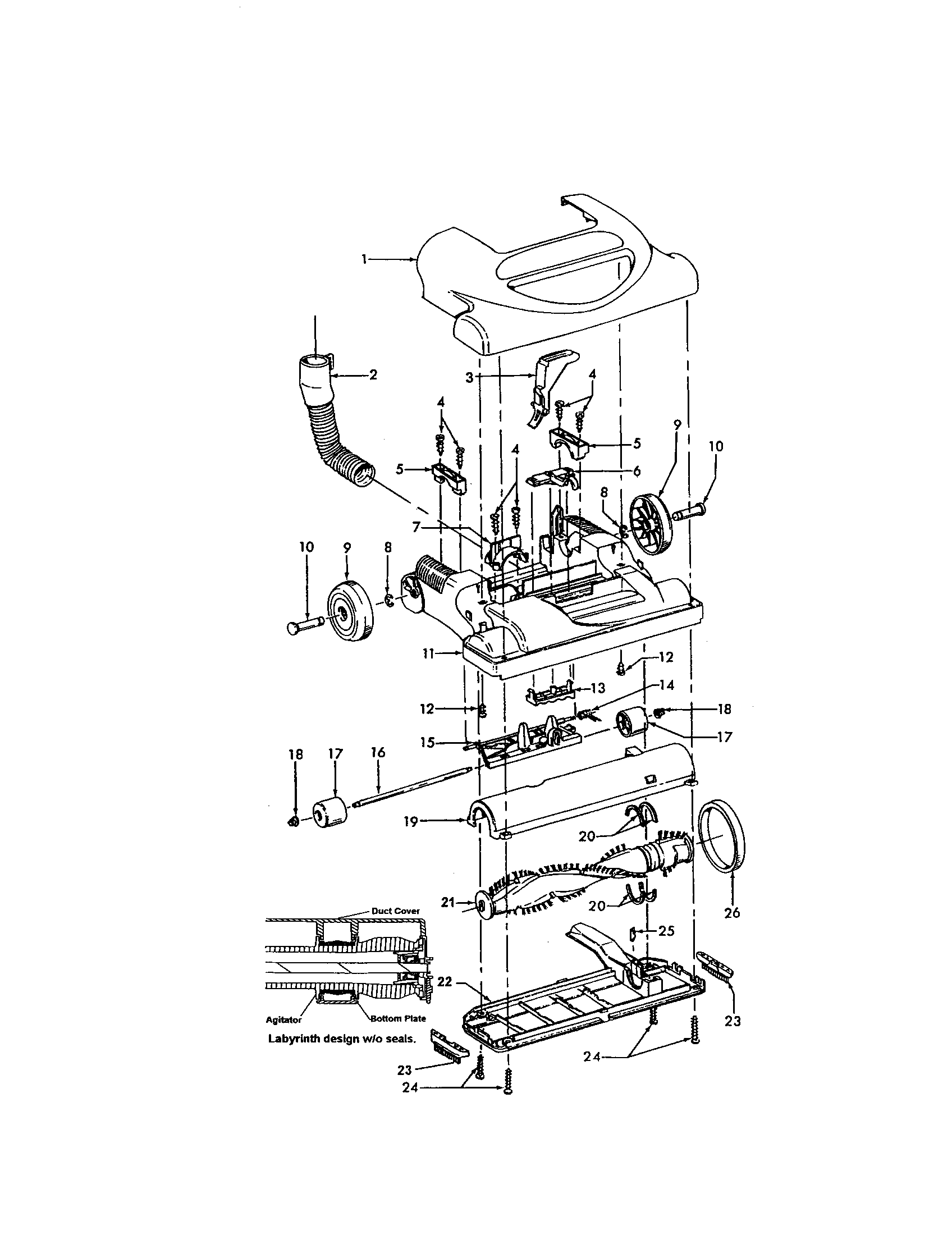 Standard hood/agitator-models-u5453-900, u5462-900