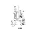 Hoover U4250 handle/hood/agitator diagram