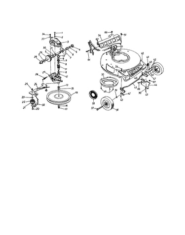 Flywheel pulley/shaft