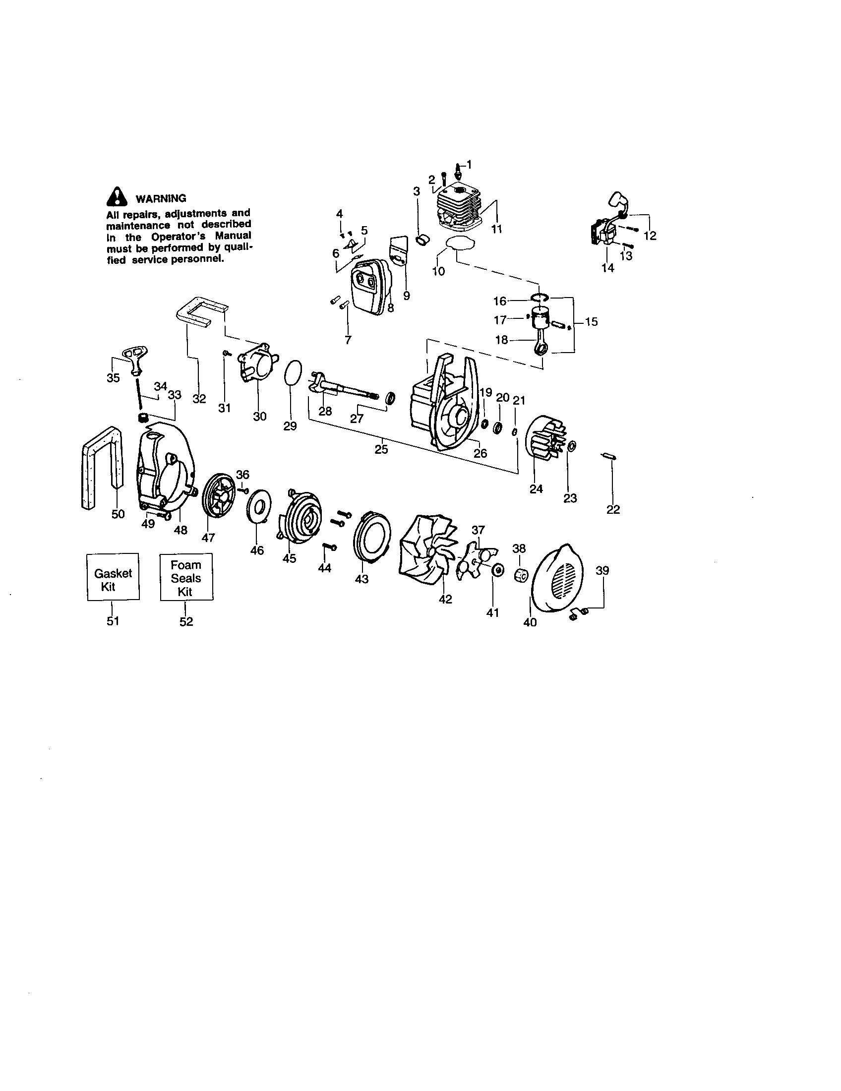 Flywheel/piston