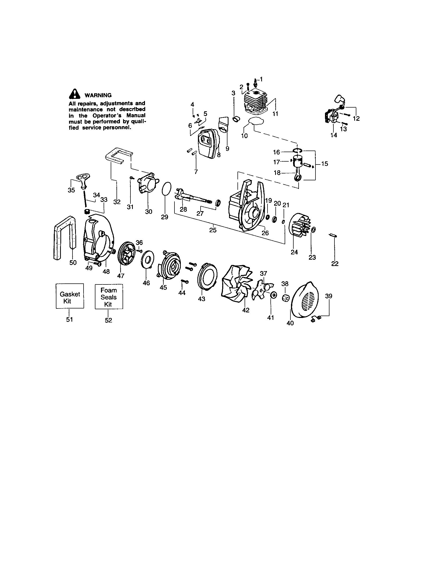 Flywheel/piston